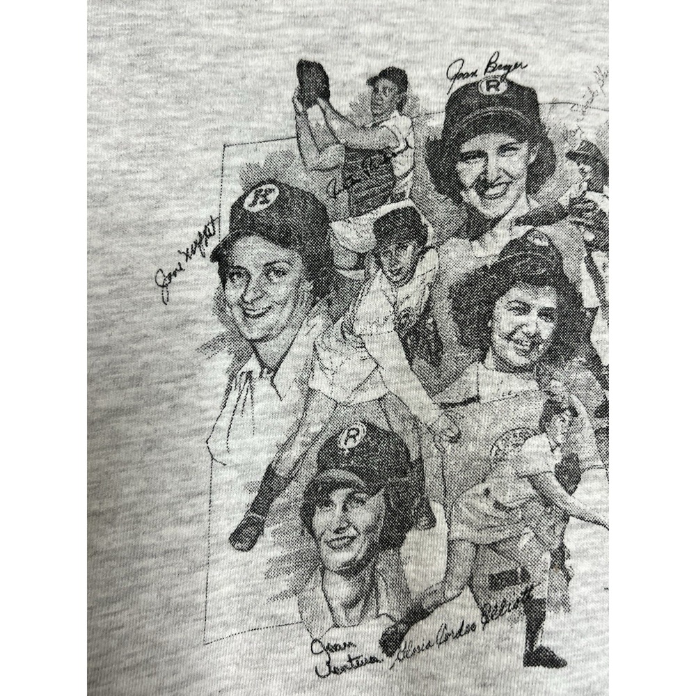 Vintage AAGPBL Shirt Unisex XXL Womens Baseball Portraits‎ Rare - Picture 5 of 14